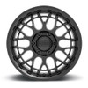 20" KMC KM722 Technic 20x9 8x180 Satin Black Wheel 18mm Offroad Truck Rim