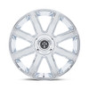 24" DUB 1PC DC273 Pull Chrome 24x9 Wheel 5x115 5x120 38mm Rim