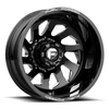 Fuel Mono DD39 FF39D 20x8.25 10x225 Gloss Black Milled Wheel 20" -202mm Rim