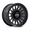 18" KMC KM452 Impact Forged Monoblack Satin Black 18x9 Wheel 8x180 18mm Rim