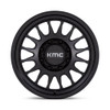 18" KMC KM452 Impact Forged Monoblack Satin Black 18x9 Wheel 8x180 18mm Rim