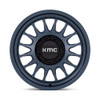 Set 4 18" KMC KM452 Impact Forged Monoblock Metallic Blue 18x9 8x180 18mm Rims