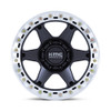 Set 4 20" KMC KM238 VI Beadlock Satin Black Machined Ring 20x10 8x6.5 -48mm Rims