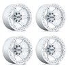 Set 4 20" KMC KM238 VI Beadlock Machined 20x10 Wheels 8x6.5 -48mm Truck Rims