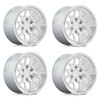Set 4 18" KMC KM451 Mesa Forged Monoblock Raw Machined 18x9 Wheels 8x6.5 0mm Rim