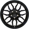 Set 4 20" OE Wheels CV03D Gloss Black 20x11 Wheels 5x120 Rims 64mm For Corvette