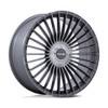 Set 4 22" Niche NC282 Serene Gloss Titanium Brushed 22x10 Wheels 5x130 20mm Rims