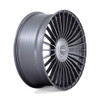 Set 4 22" Niche NC282 Serene Gloss Titanium Brushed 22x10 Wheels 5x130 20mm Rims