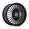 24" Niche 1PC NC282 Serene Gloss Black 24x10 Wheel 5x130 20mm Rim