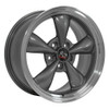 Set 4 18" OE Wheels FR01 Anthracite with Machined Lip 18x9 Wheels 5x4.5 Rim 24mm
