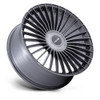 24" Niche 1PC NC282 Serene Gloss Titanium Brushed 24x10 Wheel 5x130 20mm Rim