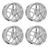 Set 4 18" OE Wheels CV04 Chrome 18x10.5 Wheels 5x4.75 Rim 56mm For Chevy Pontiac