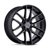 24" Niche NC280 Prodigy 6 Gloss Black Dark Tinted Clear 24x10 Wheel 6x5.5 20mm