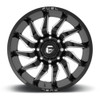 Fuel 1PC D744 Saber 20x9 8x6.5 Gloss Black Milled Wheel 20" 1mm Rim