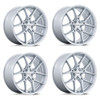 Set 4 22" Niche NC279 Prodigy 5 Silver Machined Face 22x10.5 Wheels 5x120 38mm