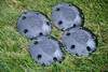 Set 4 5 Lug Black Ro Center Cap fits Akuza Ion Mayhem American Racing Wheels