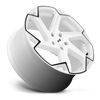 Niche 1PC M257 Flash 20x10.5 5x112 Gloss White With Black Wheel 20" 40mm Rim