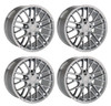 Set 4 17" OE Wheels CV08A Chrome 17x9.5 Wheels 5x4.75 Rim 54mm For Chevy Pontiac
