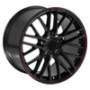 18" OE Wheels CV08A Gloss Black 18x10.5 Wheel 5x4.75 Rim 56mm For Chevy Pontiac