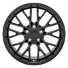 19" OE Wheels CV08B Satin Black 19x10 Wheel 5x4.75 Rim 79mm For Chevy Corvette