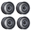 Set 4 22" Rotiform RC202 GRZ Matte Anthracite 22x10 Wheels 5x112 5x120 35mm Rims