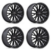 Set 4 20" Rotiform RC201 LSE Satin Black 20x8.5 Wheels 5x120 35mm Rims