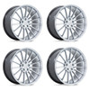 Set 4 19" TSW TW005 Goodwood Hyper Silver 19x10.5 Wheels 5x4.5 43mm Rims