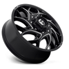 Fuel 1PC D741 Runner 22x8.25 8x210 Gloss Black Milled Wheel 22" 105mm Rim