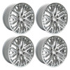 Set 4 22" OE Wheels CV37 Chrome 22x9 Wheels 6x5.5 Rims 28mm For Chevy GMC