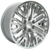 Set 4 22" OE Wheels CV37 Chrome 22x9 Wheels 6x5.5 Rims 28mm For Chevy GMC
