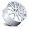 19" TSW TW004 Canard Gloss Silver Machined Face 19x9.5 Wheel 5x4.5 40mm Rim