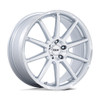 19" TSW TW004 Canard Gloss Silver Machined Face 19x8.5 Wheel 5x4.5 35mm Rim