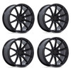 Set 4 19" TSW TW004 Canard Matte Black 19x10.5 Wheels 5x4.5 25mm Rims