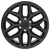 22" OE Wheels CV98B Gloss Black 22x9 Wheel 6x5.5 Rim 24mm For Chevy GMC