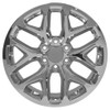 Set 4 24" OE Wheels CV98B Chrome 24x10 Wheels 6x5.5 Rims 24mm For Chevy GMC