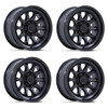 Set 4 20" Pro Comp Alloys PA202 Basecamp Matte Black 20x9 Wheels 6x5.5 0mm Rims