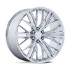 Set 4 24" Performance Replicas PR227 Chrome 24x10 Wheels 6x5.5 24mm Rims