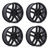 Set 4 20" Performance Replicas PR203 Gloss Black 20x9 Wheels 6x5.5 28mm Rims