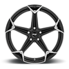 Niche 1PC N259 Arrow 20x10.5 5x112 Gloss Black Brushed Wheel 20" 40mm Rim