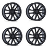 Set 4 24" Performance Replicas PR213 Gloss Black 24x10 Wheels 6x5.5 31mm Rims