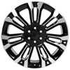 Set 4 24" OE Wheels CV43B Black Machined 24x10 Wheels 6x5.5 Rims 24mm For Chevy