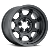 Set 4 15" Vision ATV 351 Flow Satin Black 15x6 Wheels 5x4.5 25.6mm Rims