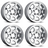 Set 4 15" Vision ATV 351 Flow Machined 15x7 Wheels 5x4.5 13mm Rims