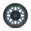 18" KMC KM549 GRS 18x9 5x5 -12mm Midnight Blue Gloss Black Lip Wheel Offroad Rim Lifted Truck Wheel