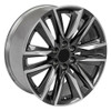 Set 4 20" OE Wheels CA91 Gunmetal with Polished Face 20x9 Wheels 6x5.5 Rims 28mm