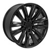 22" OE Wheels CA91 Satin Black 22x9 Wheel 6x5.5 Rim 28mm For Chevy GMC Cadillac