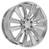 24" OE Wheels CA91 Chrome 24x10 Wheel 6x5.5 Rim 28mm For Chevy GMC Cadillac