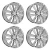 Set 4 24" OE Wheels CA91 Chrome 24x10 Wheels 6x5.5 Rims 28mm For Chevy GMC