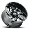 18" Vision Off Road 361 Gloss Black Milled Spoke 18x9 Wheel 8x6.5 12mm Truck Rim