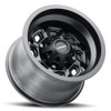 Set 4 12" Vision ATV 361 Matte Black 12x8 Wheels 4x156 -10.2mm Rims